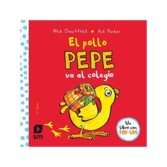 Foto de libro para niños sobre el colegio de título El pollo Pepe