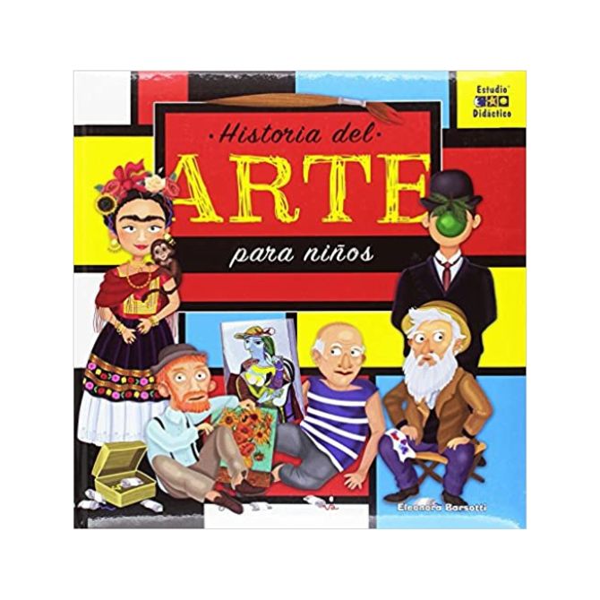 Foto de libro de arte para niños con título Historia del Arte para niños