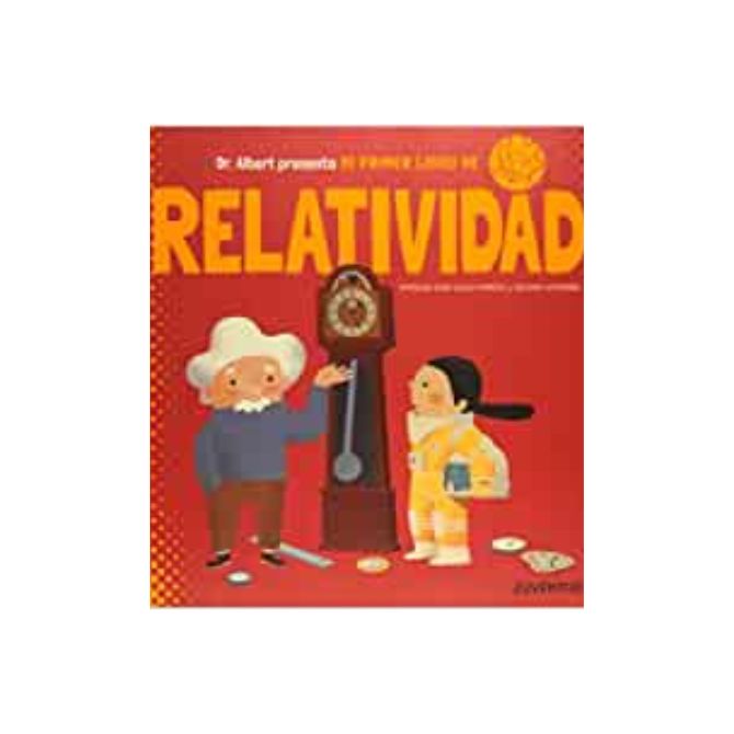 Foto de libro sobre física para niños de título Relatividad