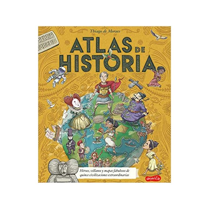 Foto de libro de atlas para niños con titulo Atlas de historia