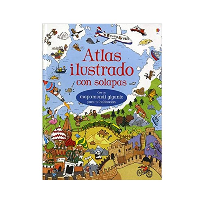 Foto de libro de atlas para niños con titulo Atlas ilustrado