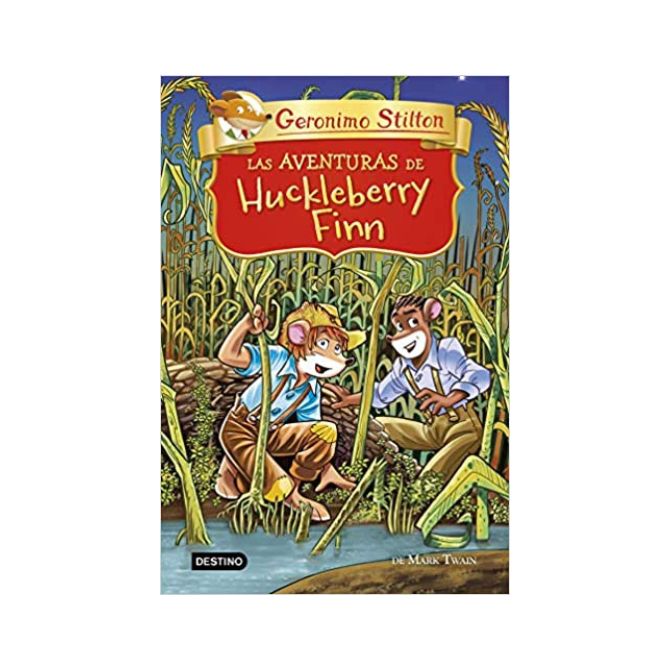 Foto del clásico adaptado para niños con título Las aventuras de Huckleberry Finn
