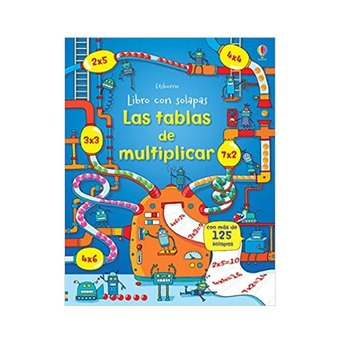 Foto de libro para niños sobre las tablas de multiplicar