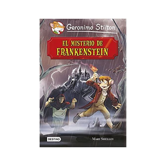 Foto del clásico adaptado para niños con título El misterio de Frankestein