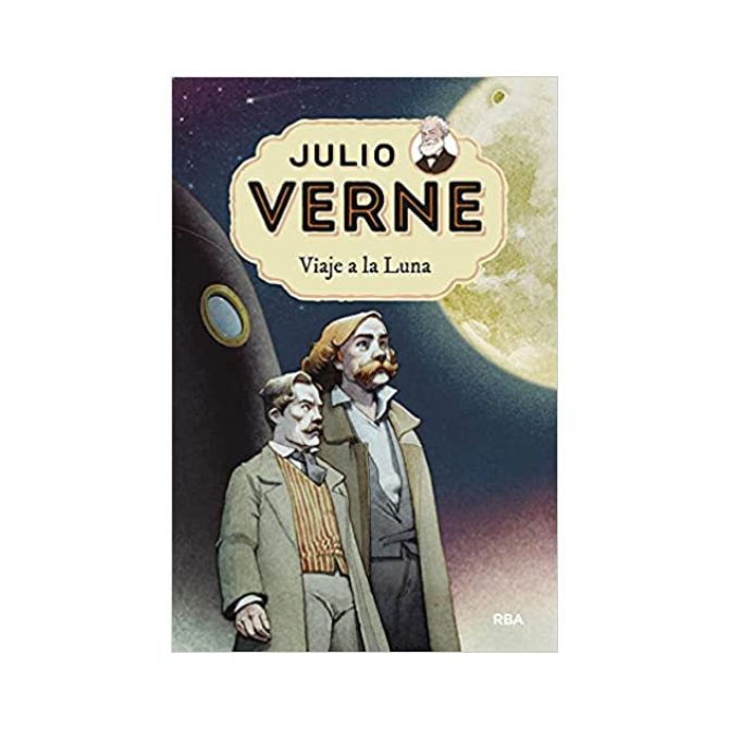 Foto del libro de Julio Verne adaptado para niños con título De la Tierra a la Luna