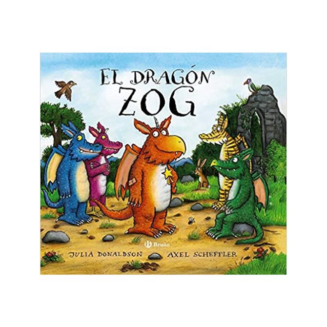 Foto del libro de Julia Donaldson para niños de título El dragón Zog