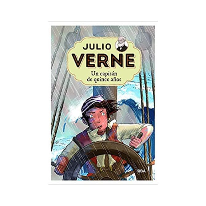 Foto del libro de Julio Verne adaptado para niños con título Un capitán de quince años