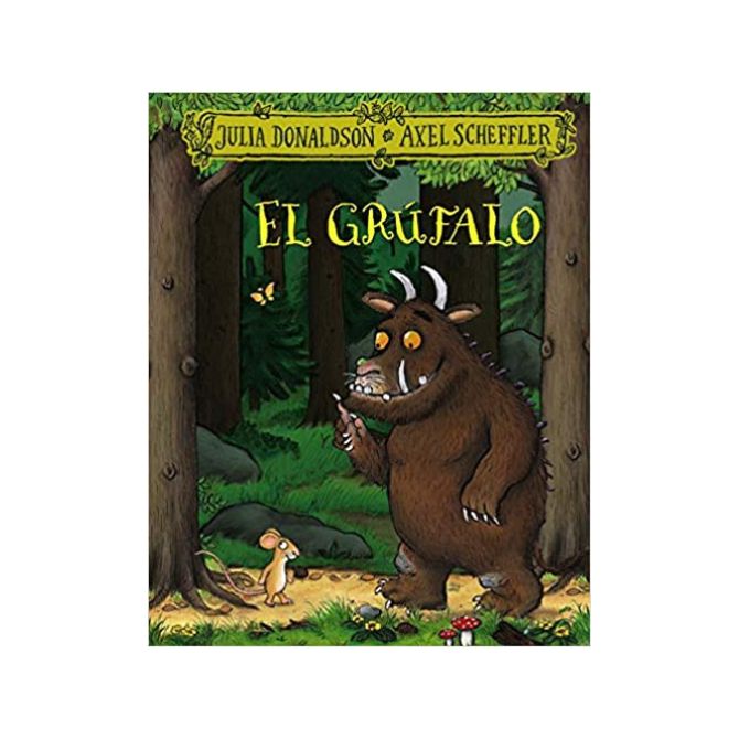 Foto del libro de Julia Donaldson para niños de título El grúfalo