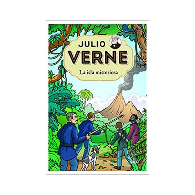 Foto del libro de Julio Verne adaptado para niños con título La isla misteriosa